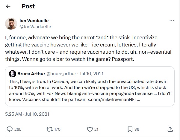 Canadian Journalist Ian Vandaelle, Who Pushed Vaccine Mandates and Concentration Camps, Dead at 33!