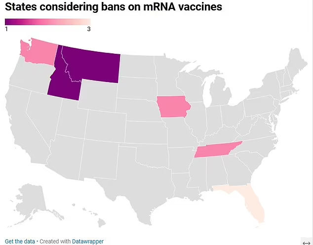 States with moves for mRNA vaccine bans