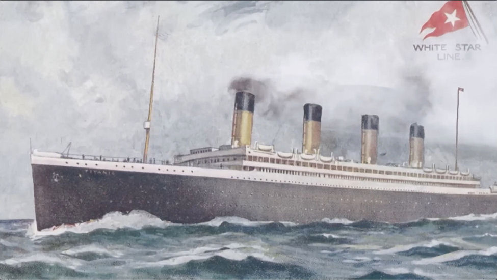 This is the real RMS Titanic in White Star Line advert