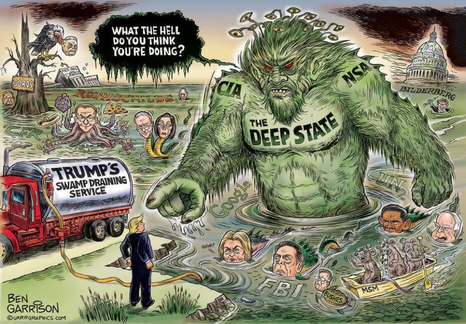 Trump's swamp draining service