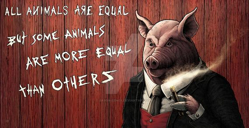 All animals are equal but some are more equal than others