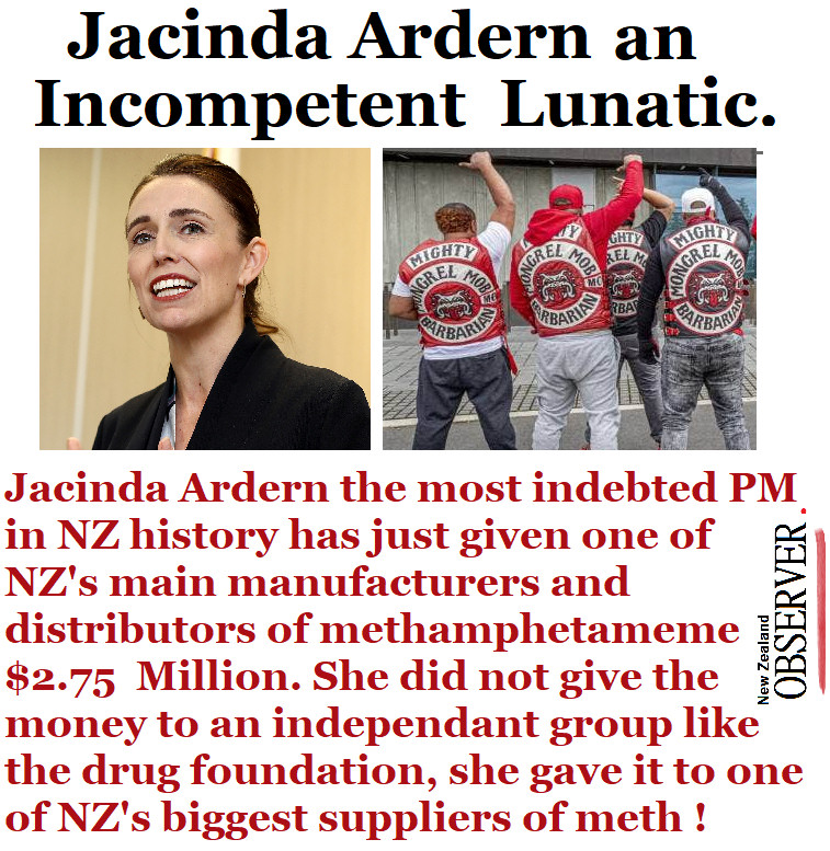 Jacinda Ardern gives millions to Mongrel Mob meth producers - who are also running a meth rehab programme!