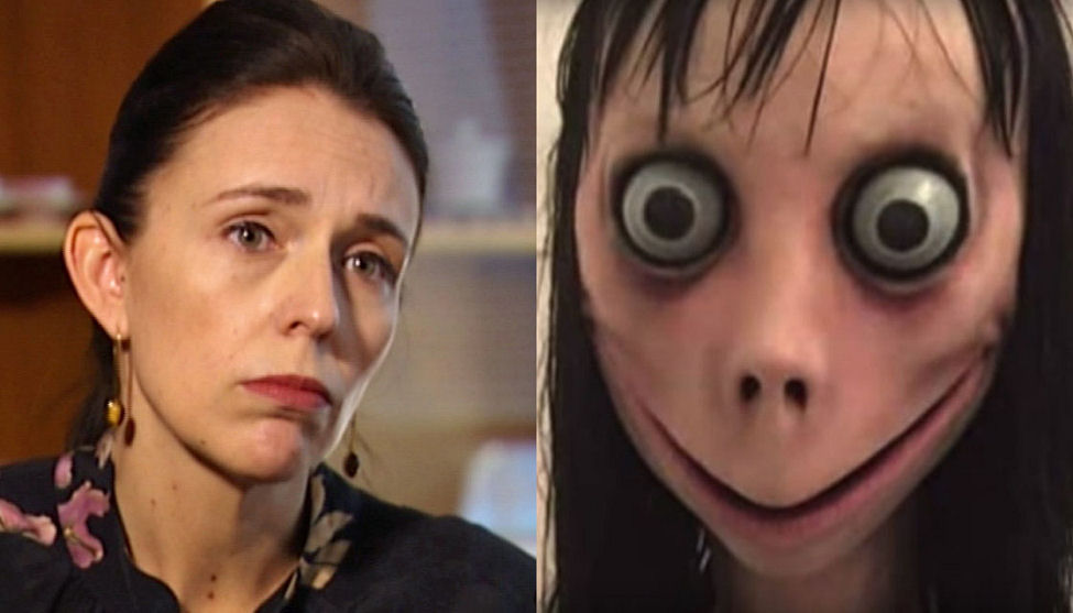 Children spot monster lurking in a forest outside of Wellington! Turns out it was Jacinda Ardern!