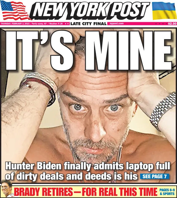 NEW YORK POST: Hunter Biden finally admits infamous laptop is his as he pleads for criminal probe