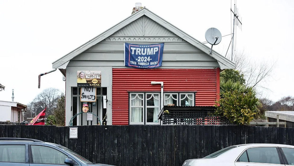Kevin Anngow's Trump House in Timaru.