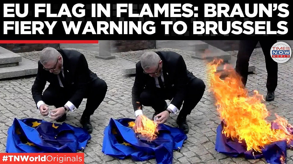 Polish politician Grzegorz Braun stated that Poland would not display the symbols of what he called a hostile organization